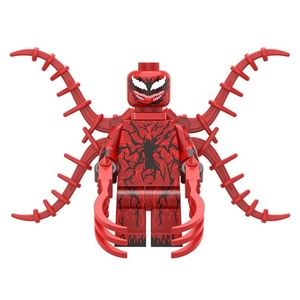 Carnage Minifigure - Custom Spider-Man Minifigure Marvel Figure MCU